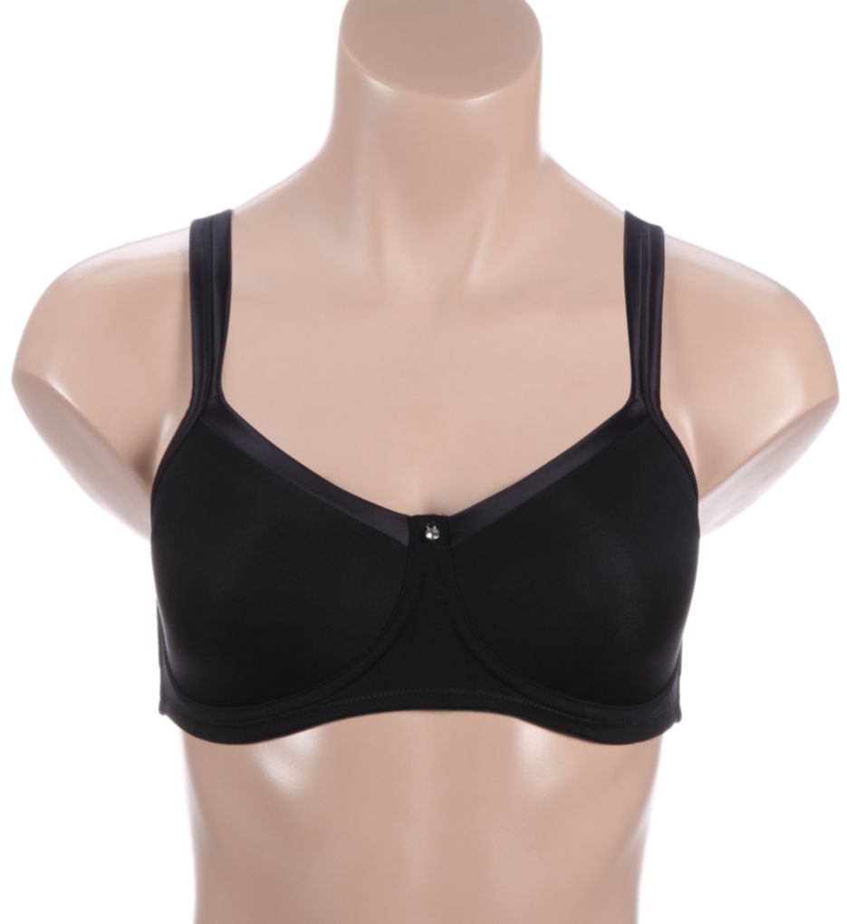 Lara Satin Wireless Bra Black 38AA