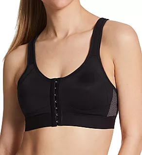 Ester Front Close Sports Bra Black/Grey 34A