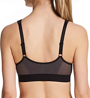 Ester Front Close Sports Bra Black/Grey 34A