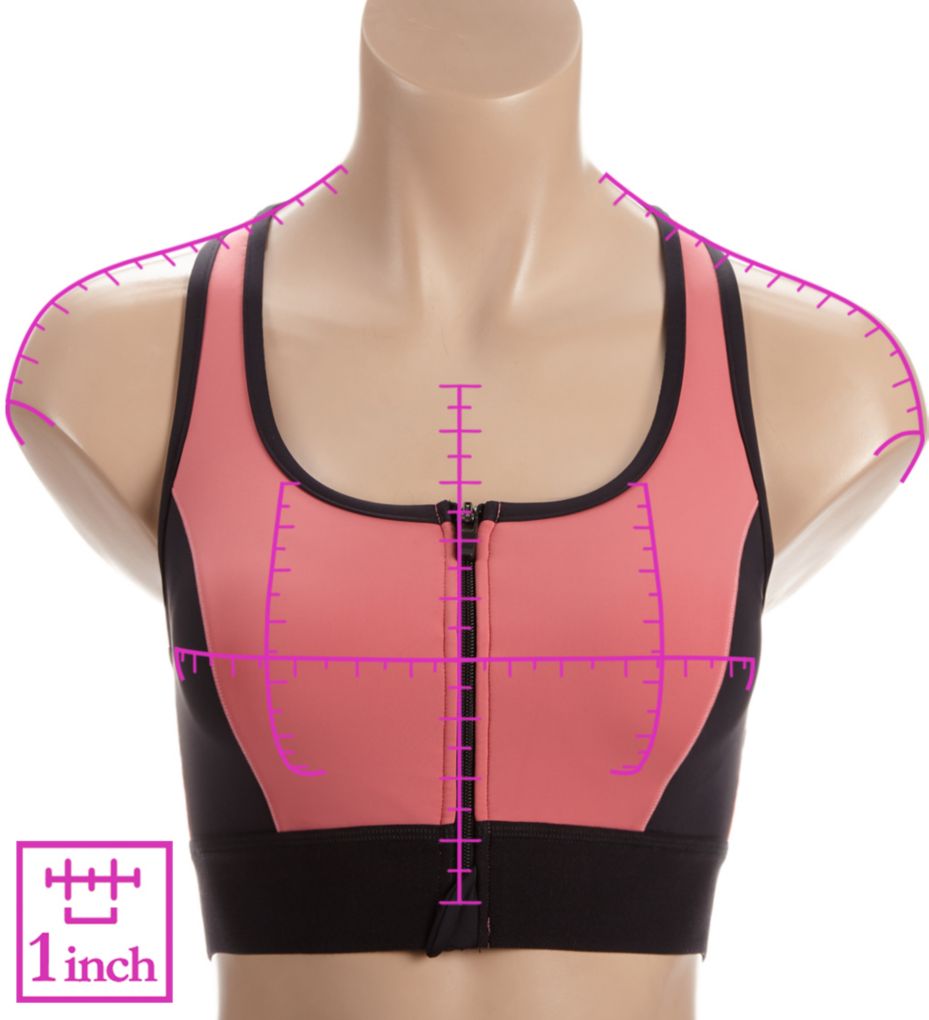 Zip Front Medium Impact Sports Bra-ns7