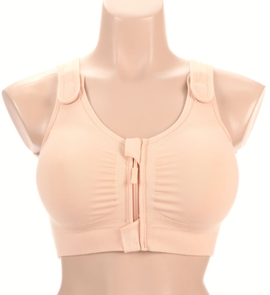 Amoena Leyla Zip Front Post Surgery Seamless Bra 44605 - Image 1