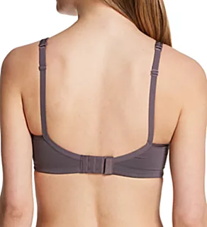 Mara Padded Wire-Free Front Closure Bra Dark Grey 32AA