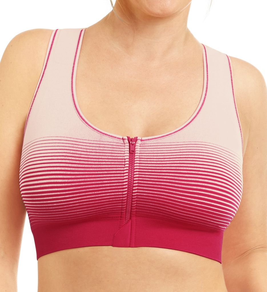 Zip Front Closure Sports Bra