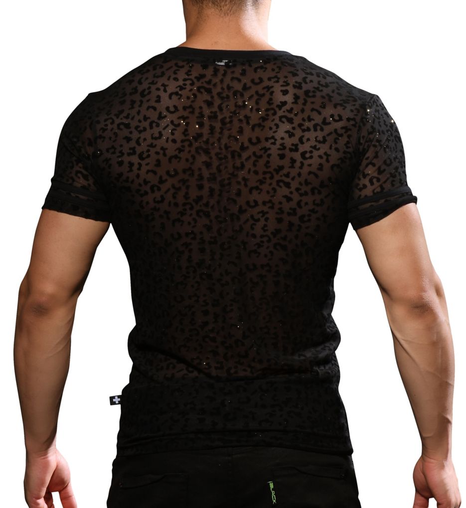 Sheer Glitter Leopard Tee-bs