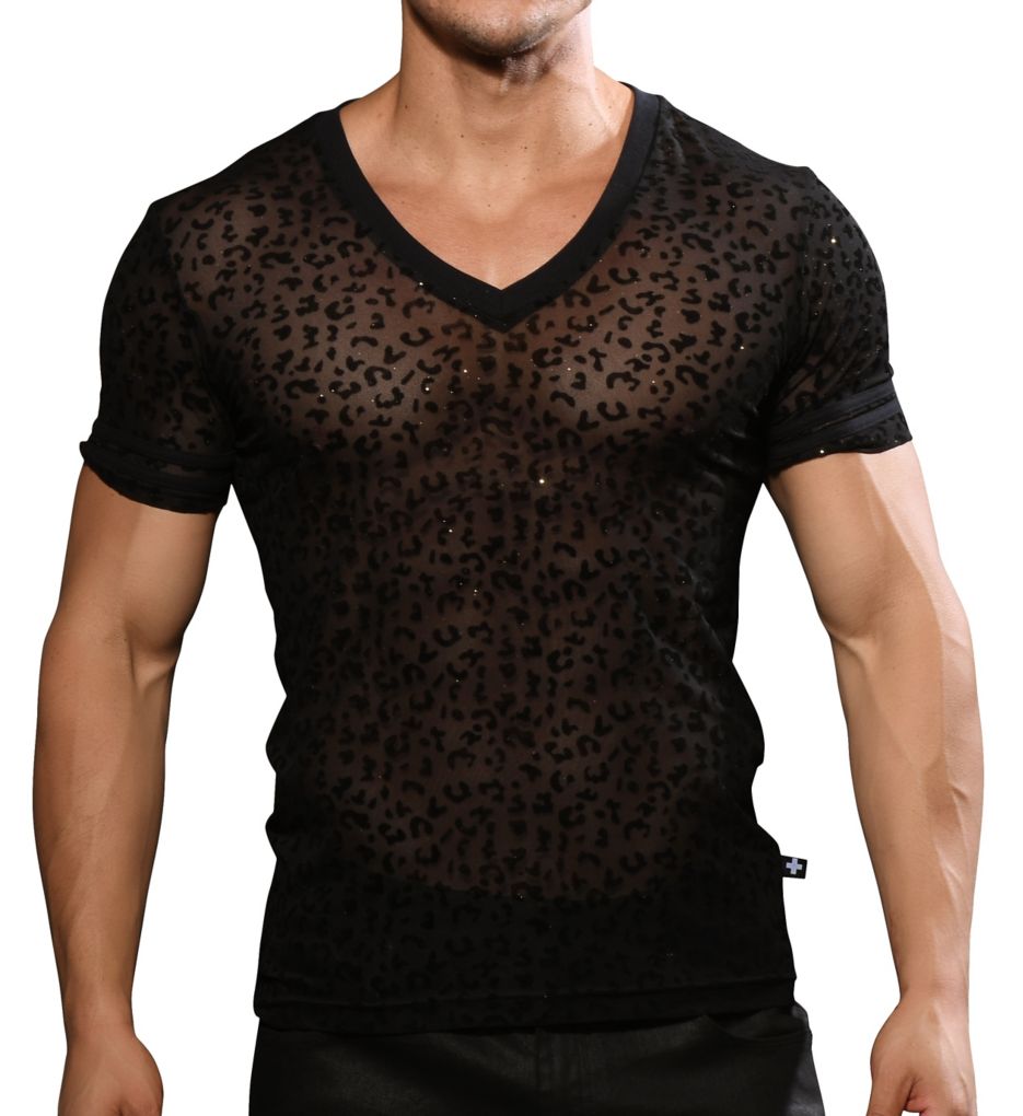 Sheer Glitter Leopard Tee-fs