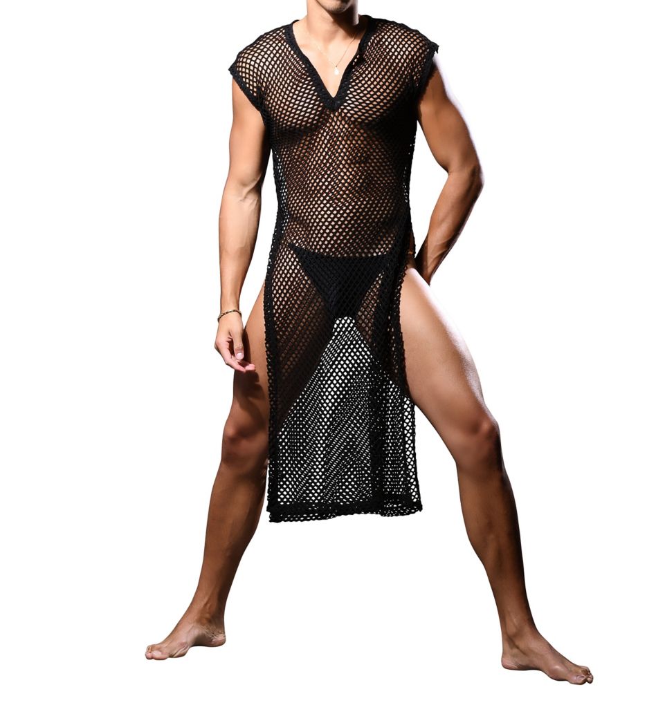 Unleashed Mesh Beach Cover-Up-acs