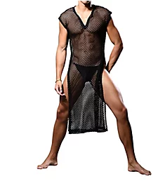 Unleashed Mesh Beach Cover-Up BLK S