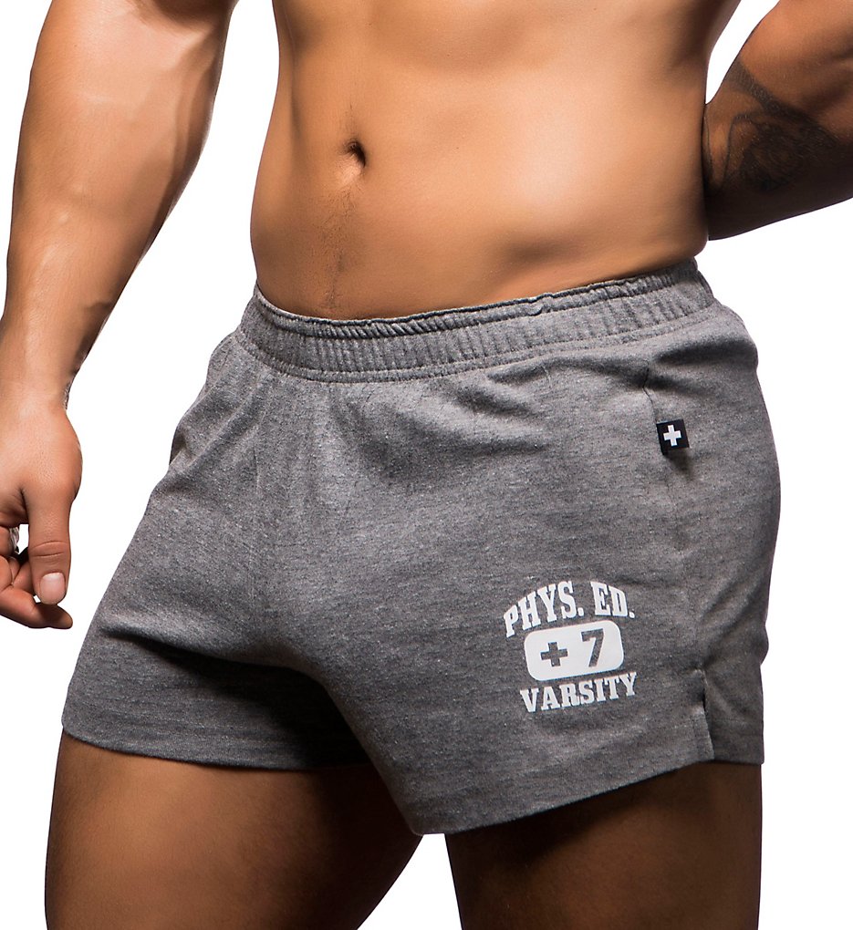 Andrew Christian 6381 Phys Ed Athletic Short (Vintage Heather)