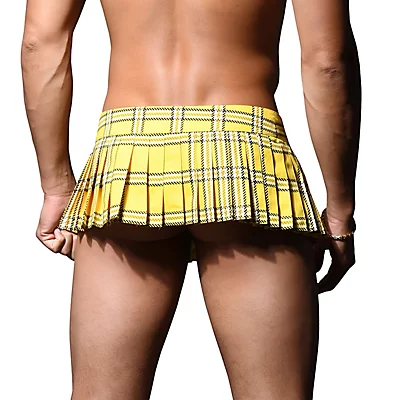 Unleashed 8 Inch Plaid Skirt