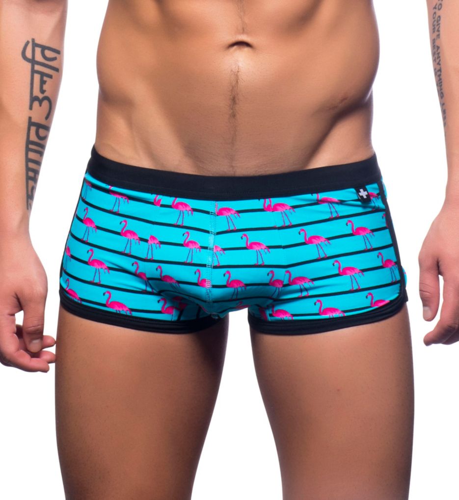 Flamingo Print Swim Trunk-fs