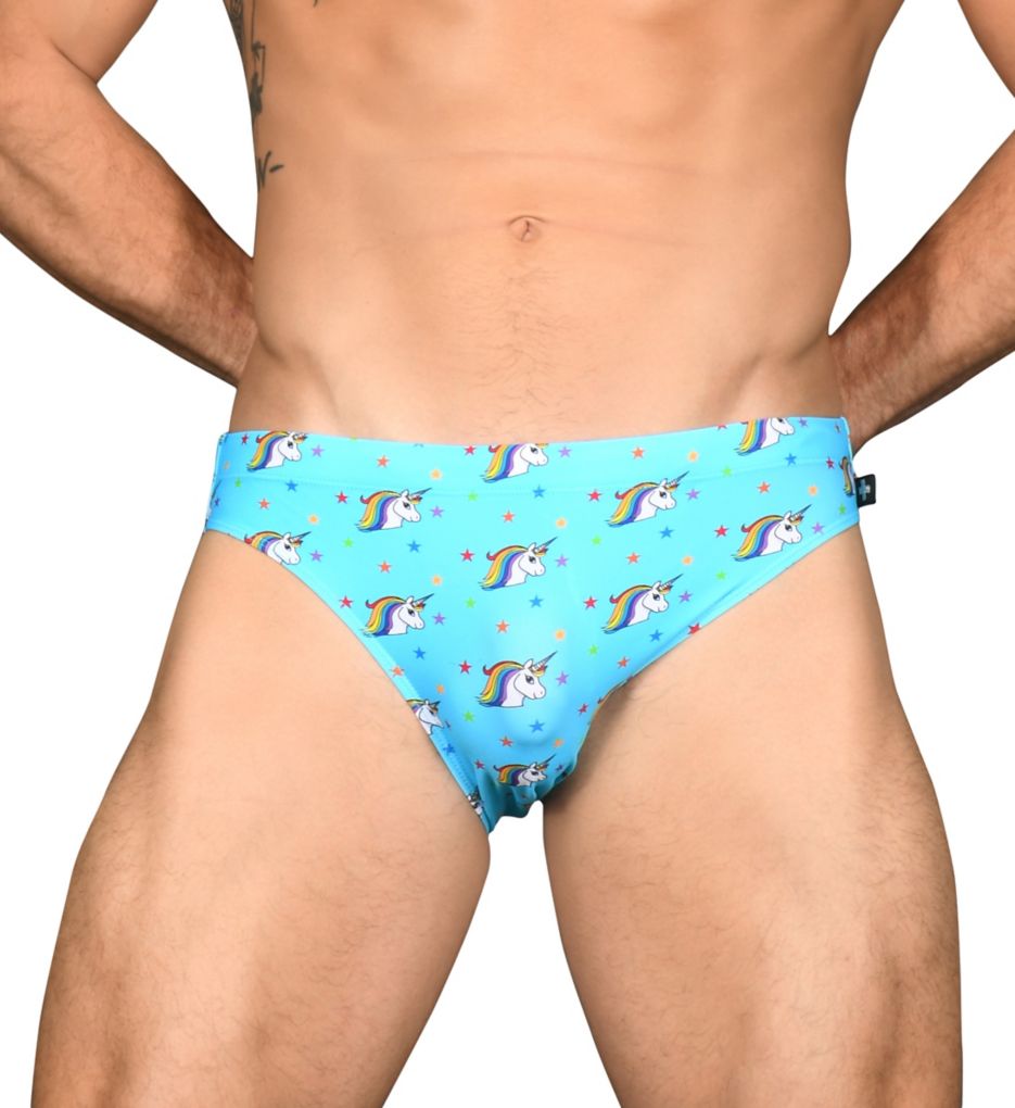 Happy Unicorn Bikini Swim Brief-fs