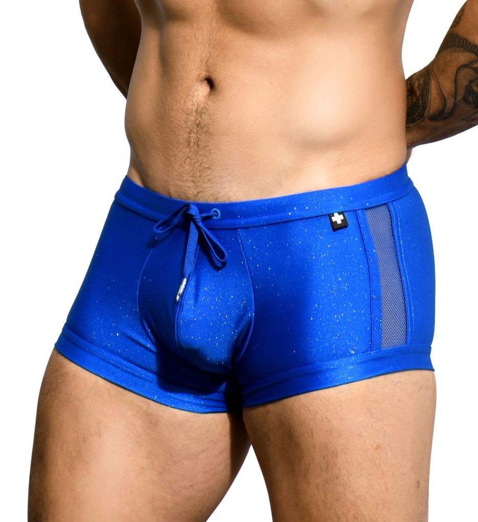 Sparkle Swim Square Leg Swim Trunk-acs