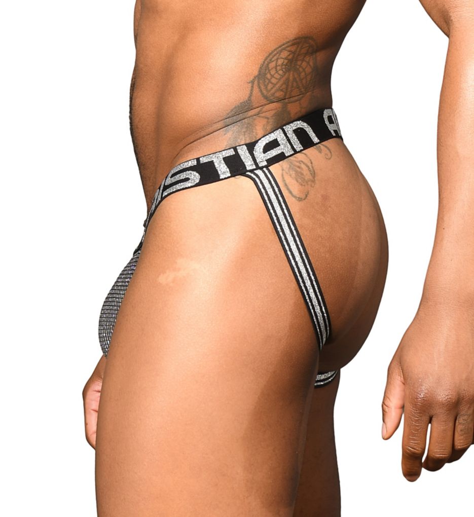 Shock Jock Disco Glitter Jock with Cup Pad-cs2