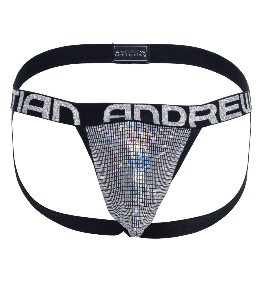 Shock Jock Disco Glitter Jock with Cup Pad-cs3