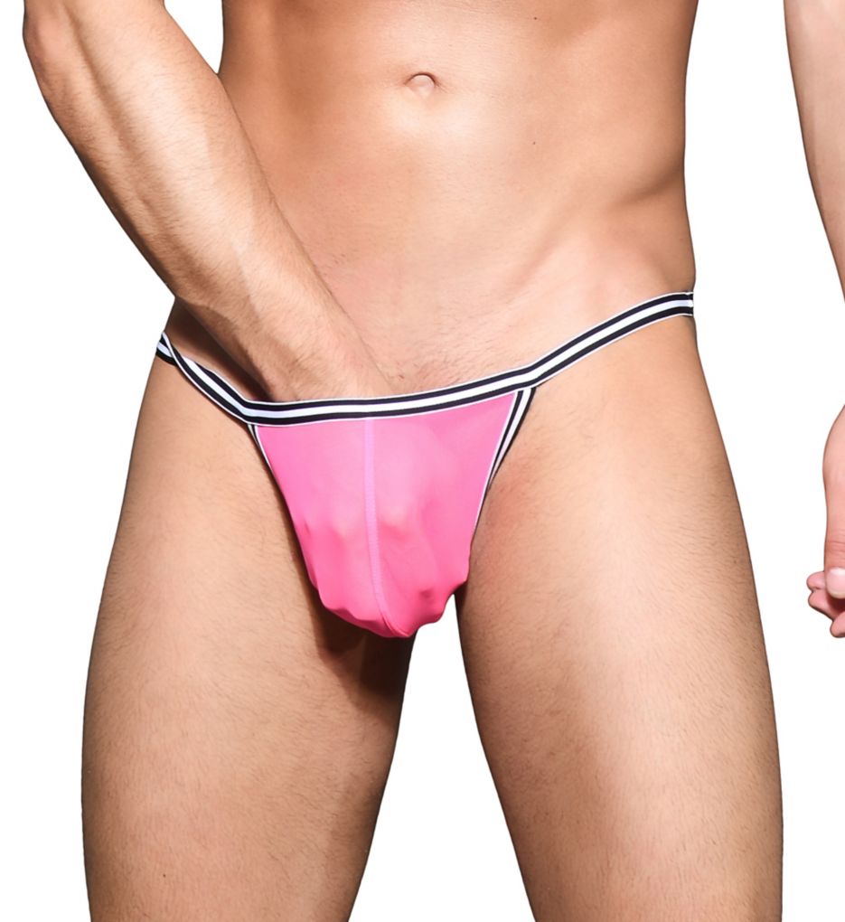 Almost Naked Sheer Mesh Boy Y-Back Thong-fs