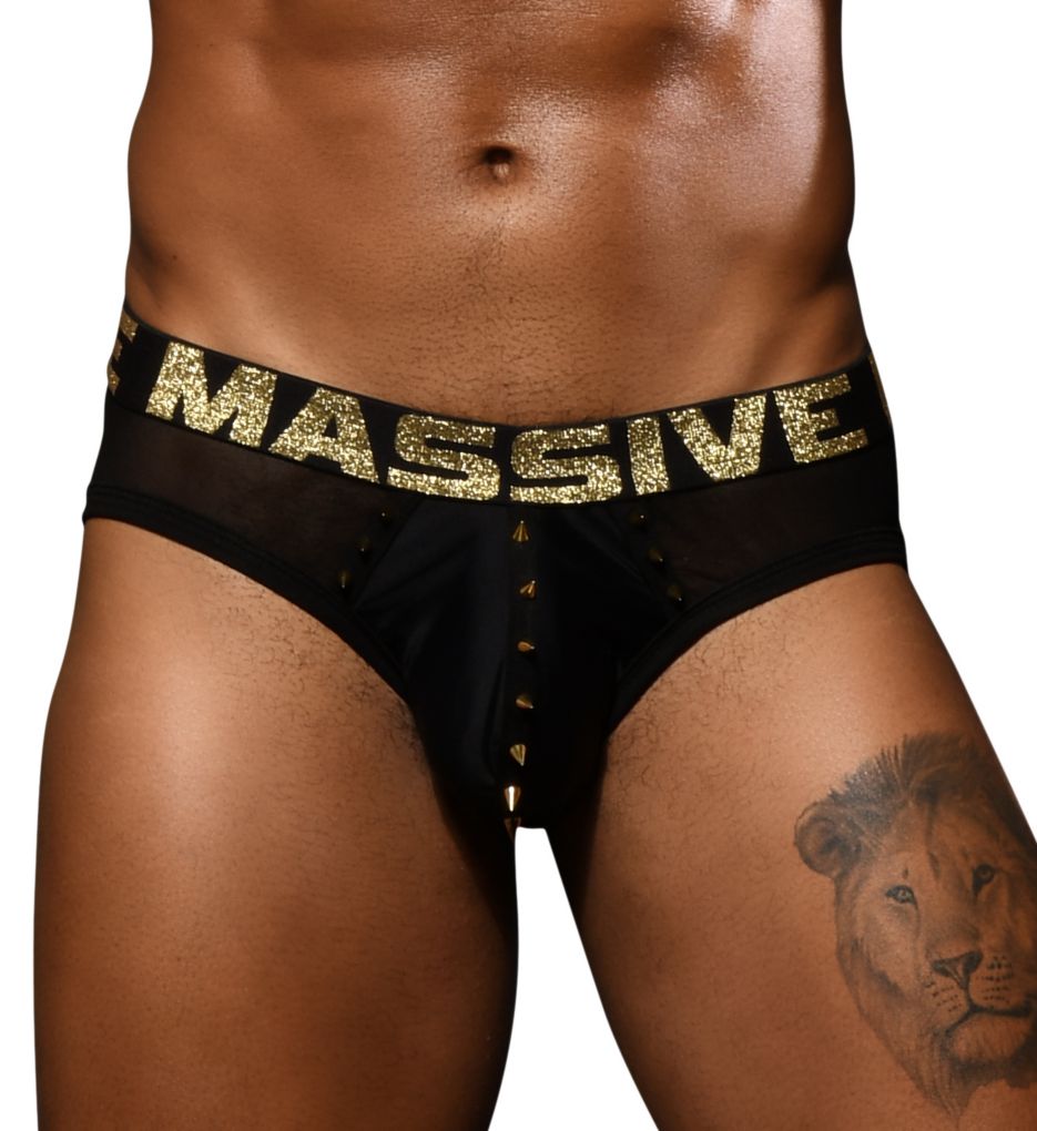 Massive Stud Mesh Brief-fs