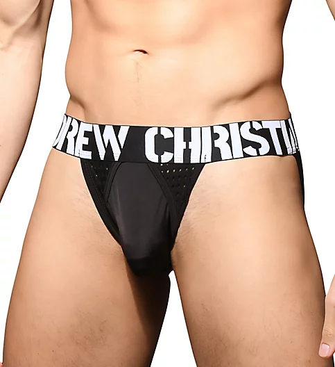 Andrew Christian Strut Mesh Jock w/ Almost Naked Pouch 92622