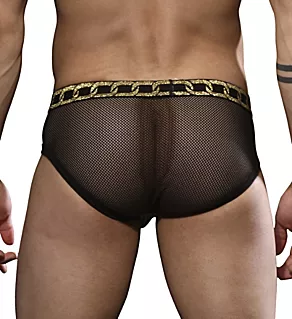 Massive Chap Net Thong Black/Gold L