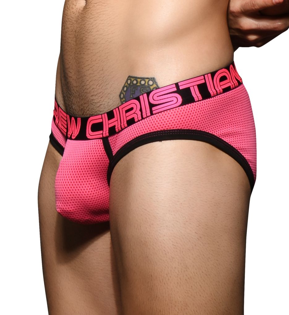 Candy Pop Mesh Brief with Almost Naked Pouch-acs