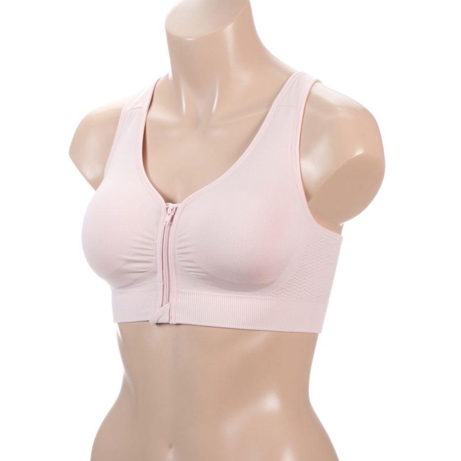 Lynn Zip Front Fastening Bra Pink (5768)