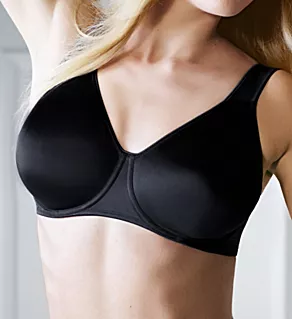 Rosa Faia Twin Seamless Comfort Underwire Bra Black 34B
