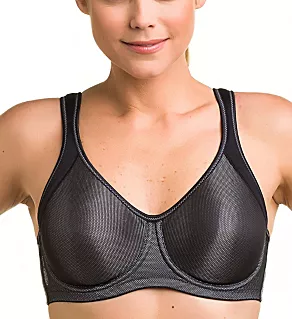 Active Momentum Seamless Underwire Sports Bra Black 34B