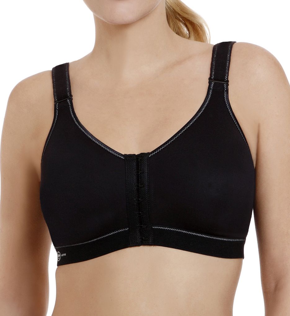 Active Front Close Sports Bra Black 32D by Anita