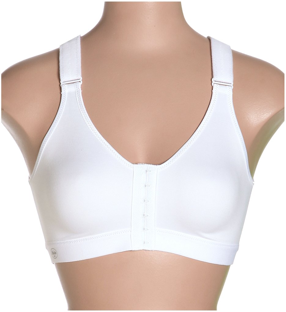 Active Front Close Sports Bra White 38C by Anita