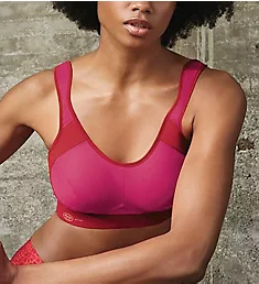 Active Maximum Support Wire Free Sports Bra Candy Red 36H