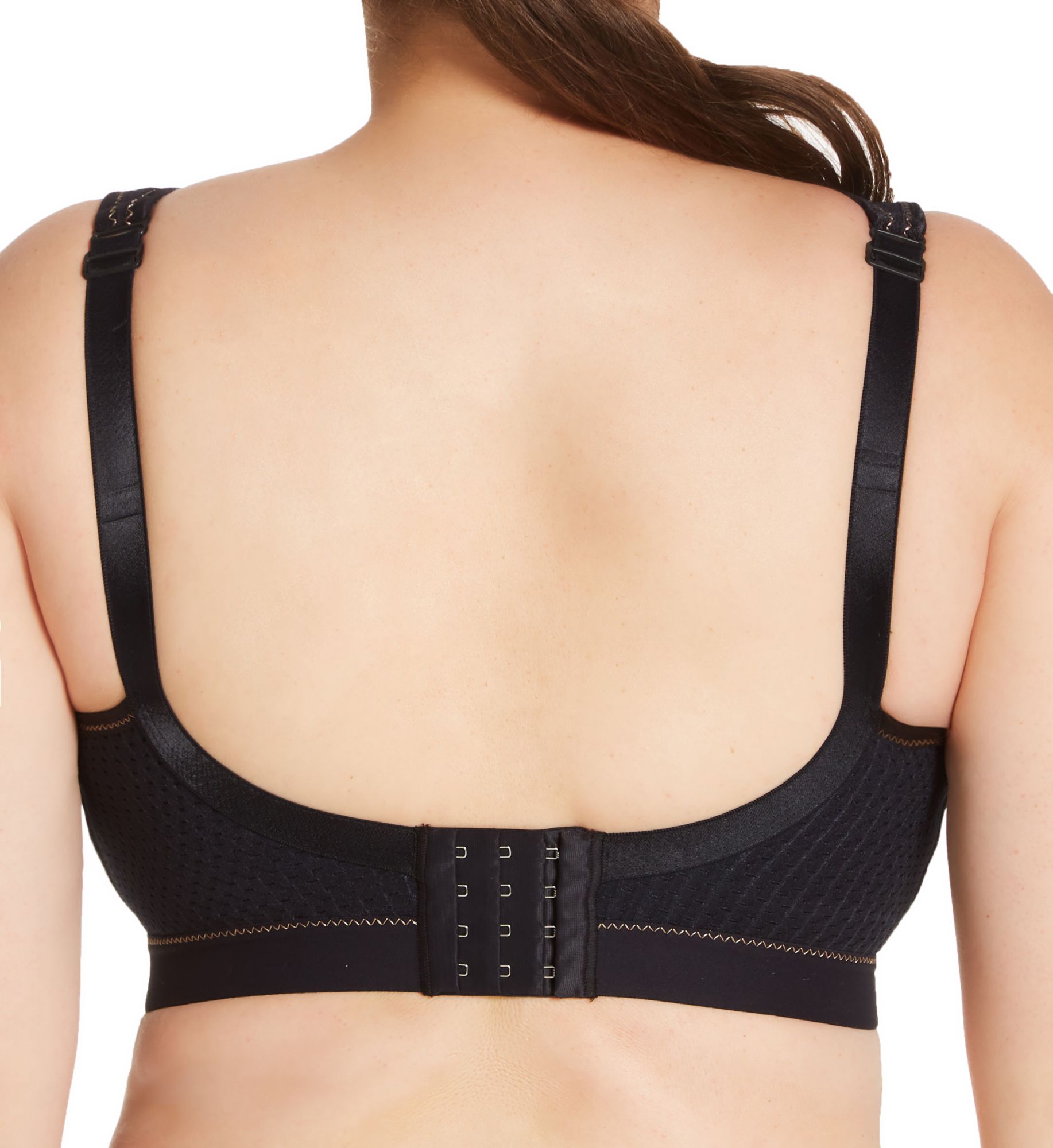 Anita Active Reggiseno Sportivo Ad Alto Impatto 5527-416, Stampa Pitone, Colore Nero, Taglia 7C, Chiusura A Ganci
