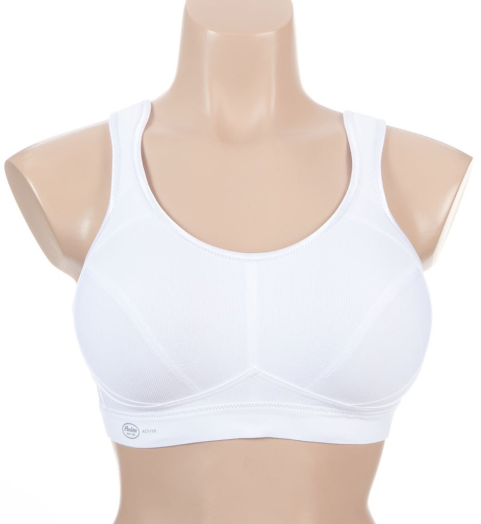 Active Maximum Support Wire Free Sports Bra White 40H by Anita