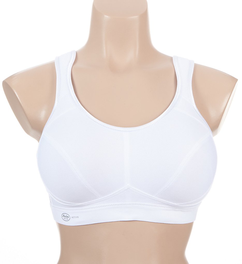 Active Maximum Support Wire Free Sports Bra White 38F by Anita
