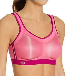Active Momentum Wire Free Sports Bra Electric Pink 32B