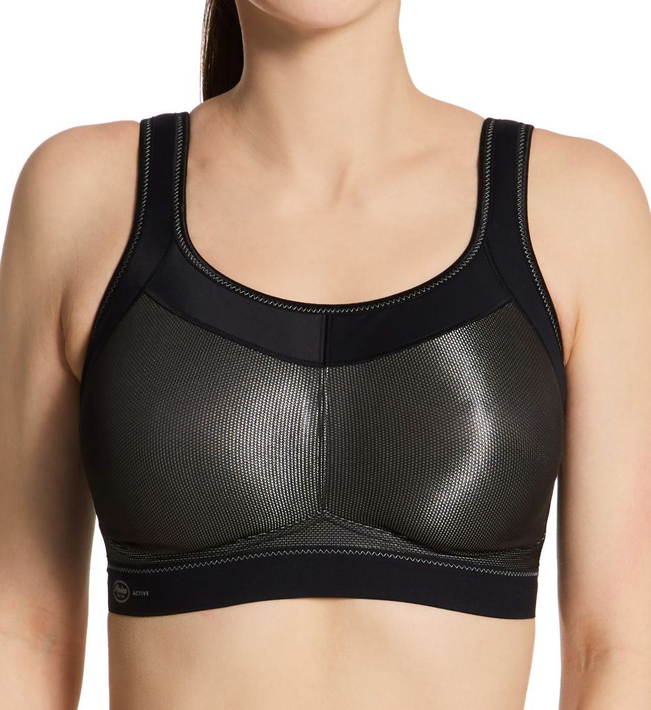 Active Momentum Wire Free Sports Bra Black 42F by Anita