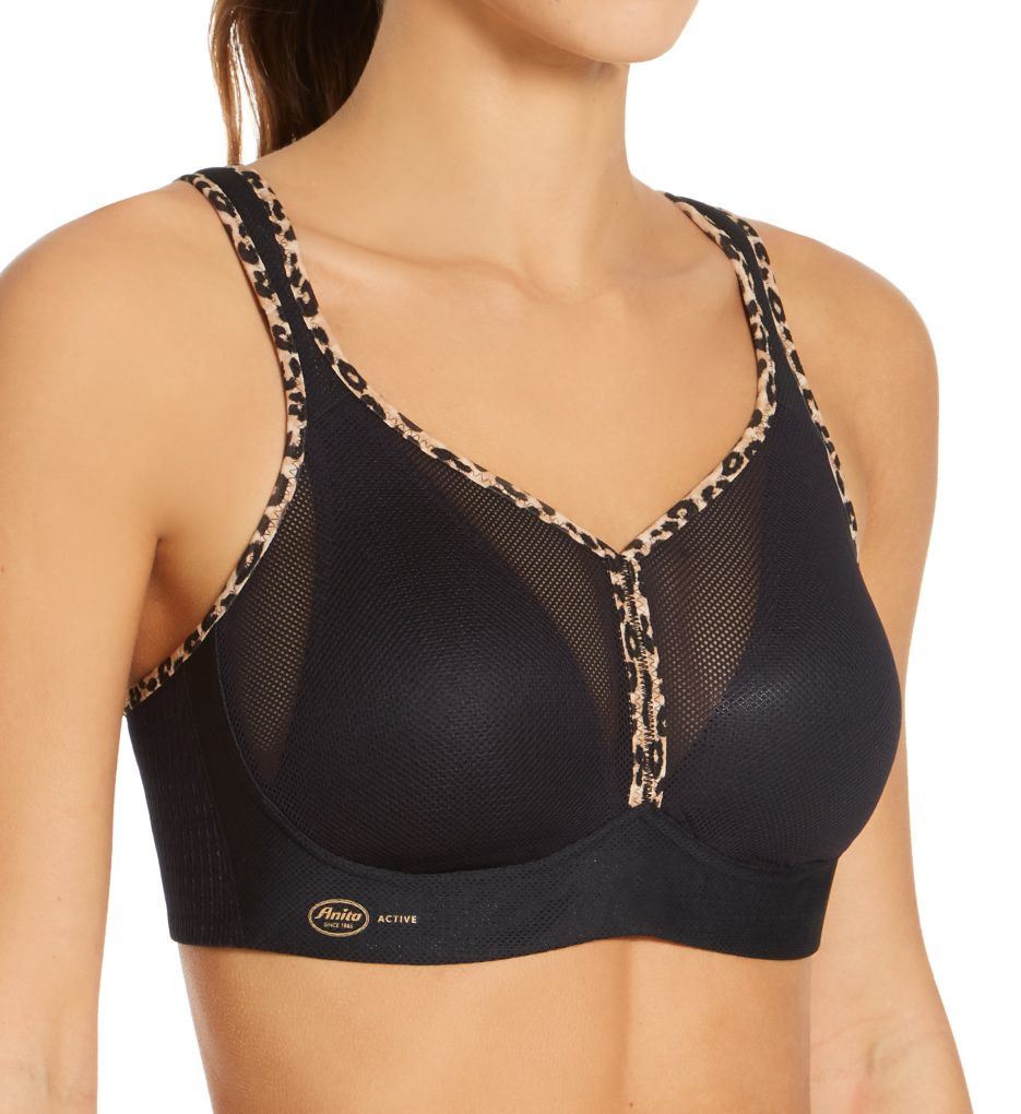 Active Air Control Wire Free Sports Bra Black/Kalahari 38F by Anita