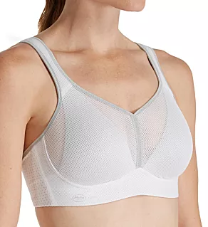 Active Air Control Wire Free Sports Bra White 30A