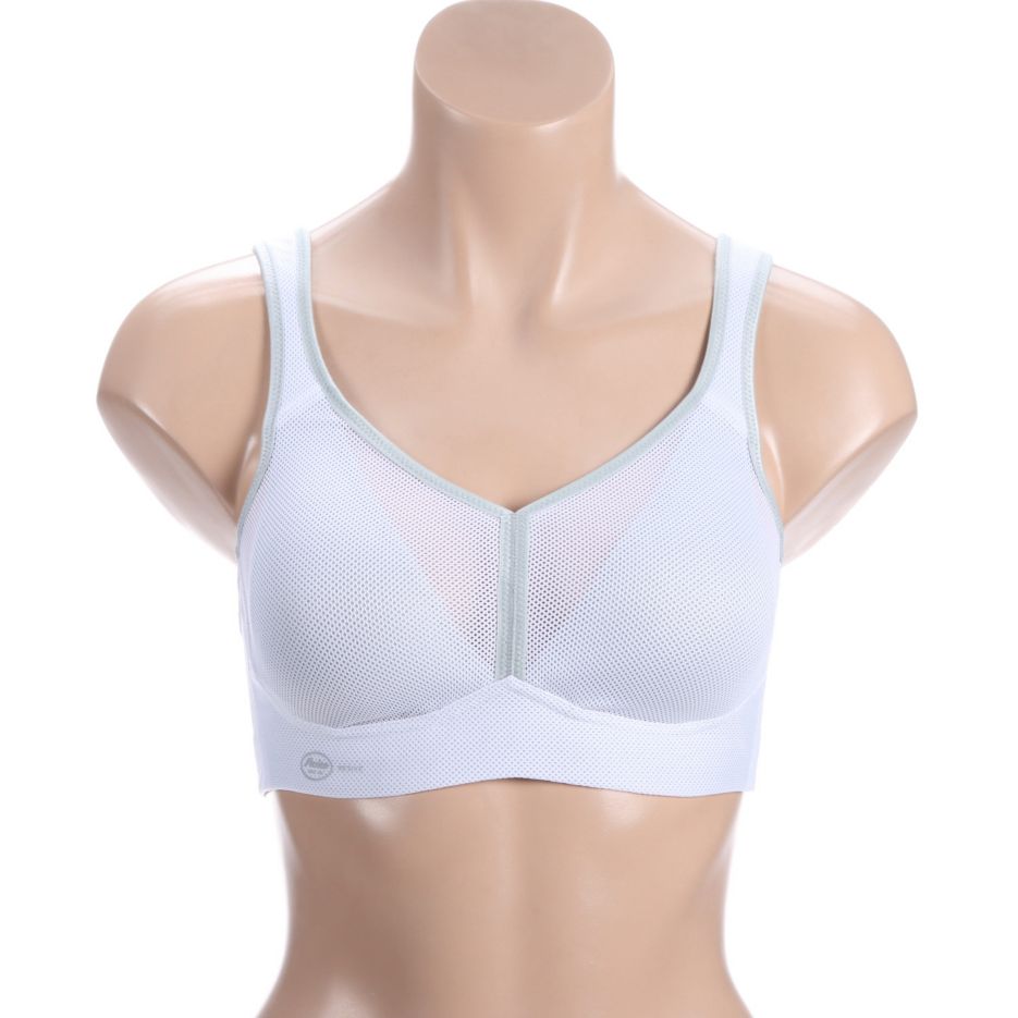 Active Air Control Wire Free Sports Bra White 34H