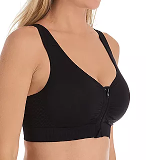 Care Lynn Front Close Mastectomy Bra Black XL