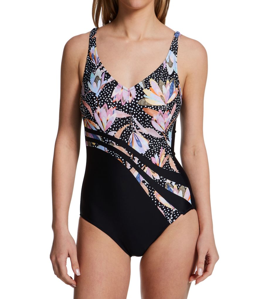 Beautiful Dots Dirban One Piece Swimsuit-acs