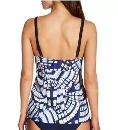 Blue Fan Kimba Tankini Swim Top Blue Violet 48D