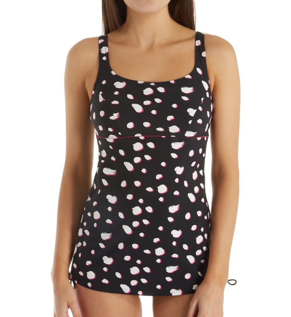 Pretty Dots Vabella Wire Free Tankini Swim Top-fs