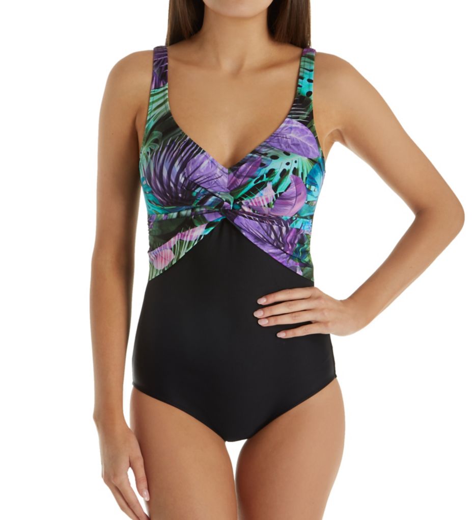 Amazonian Lenita Wire Free One Piece Swimsuit-fs