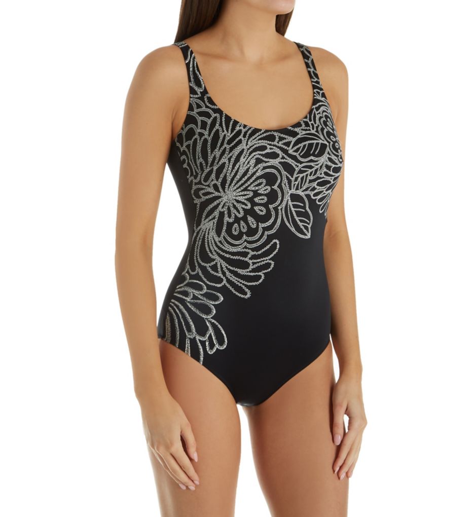 Lace De Luxe Maxima Underwire One Piece Swimsuit-acs