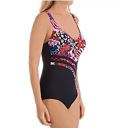 Touch Of Leopard Luella One Piece Swimsuit Raspberry 42E