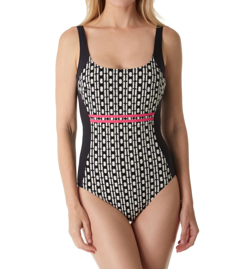 Creole Check Finja Underwire One Piece Swimsuit-fs