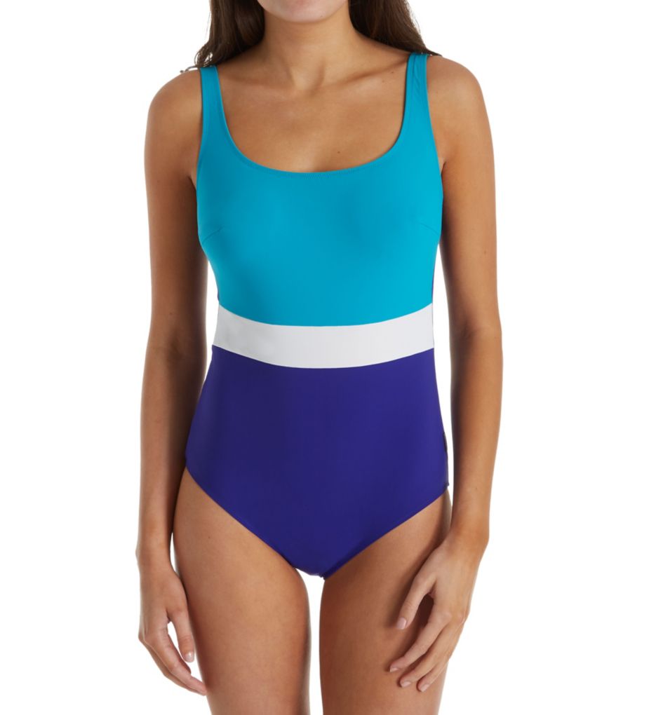 Deep Sea Cora Wire Free One Piece Swimsuit-fs