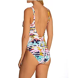 Miami Stripes Chloe One Piece Swimsuit Original 34C