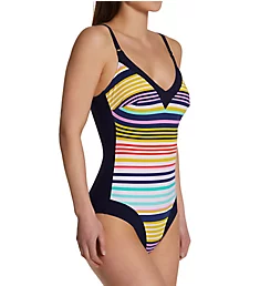 Miami Stripes Mabela Shaping One Piece Swimsuit