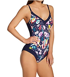 French Blue Summer Mabela One Piece Swimsuit Dark Blue 40E