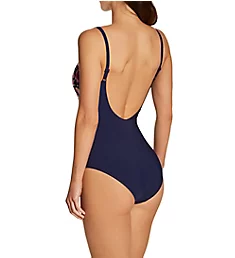 French Blue Summer Mabela One Piece Swimsuit Dark Blue 40E